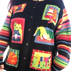 Crazy cat lazy sweater